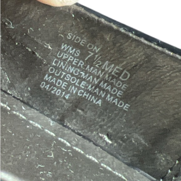 Kenneth Cole Reaction Black Beaded Flats Size 7.5M Textured Slip On Shoes - Picture 6 of 7